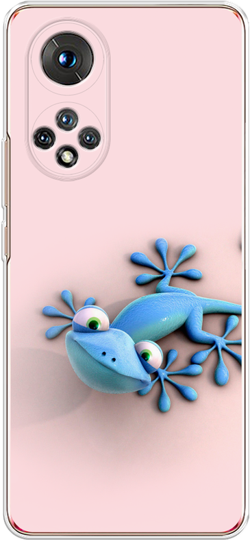 Силиконовый чехол "Голубая ящерка" на Huawei Nova 9 / Хуавей Нова 9