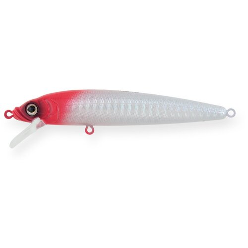 Воблер Strike Pro Alpha Minnow 95 мм 9 гр Redhead Silver