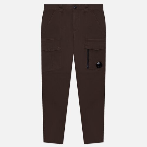 Мужские брюки C.P. Company Ergonomic Fit Stretch Sateen Cargo коричневый, Размер 54
