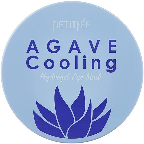 Охлаждающие патчи с экстрактом агавы 60 шт  Petitfee agave cooling hydrogel eye patch