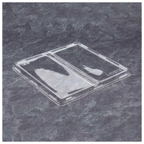 Крышка 0 мм, прозрачная, 2-сегментная OneClick lid 1200DB/0 (180шт)