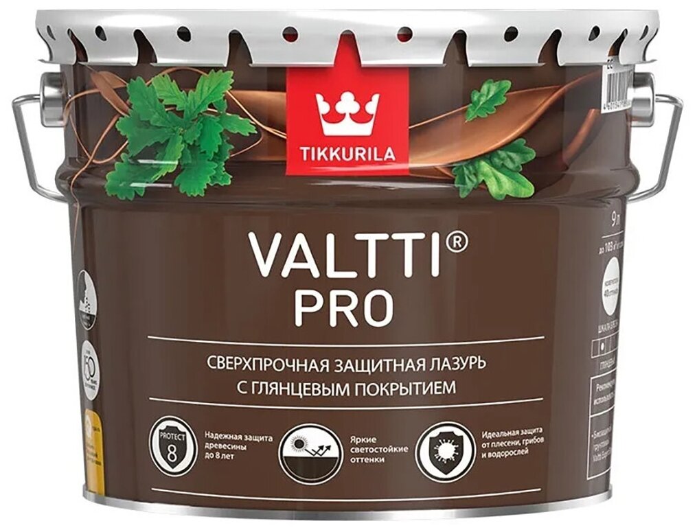 Антисептик для дерева Valtti Pro (Валтти Про) TIKKURILA 9л орех