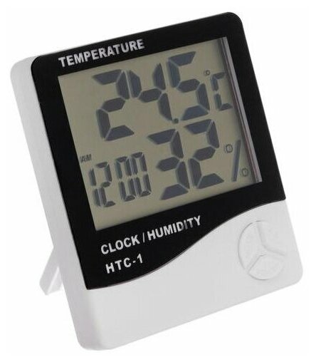 Термометр LuazON LTR-14, электронный, датчик температуры, датчик влажности, белый Luazon Home 508255 .