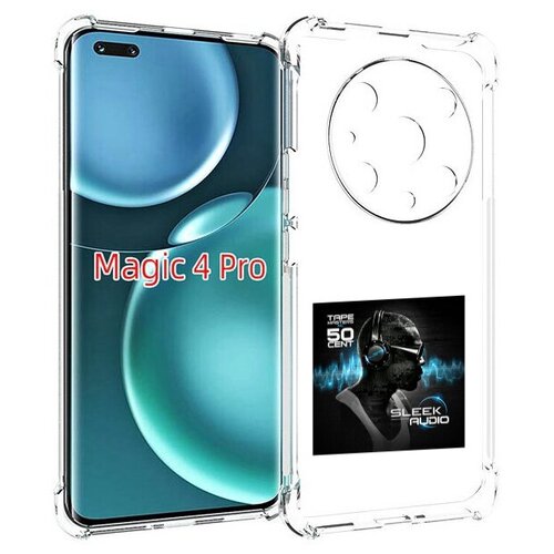 Чехол MyPads 50 Cent - Sleek Audio для Honor Magic4 Pro / Magic4 Ultimate задняя-панель-накладка-бампер чехол mypads 50 cent sleek audio для tecno pop 6 pro задняя панель накладка бампер