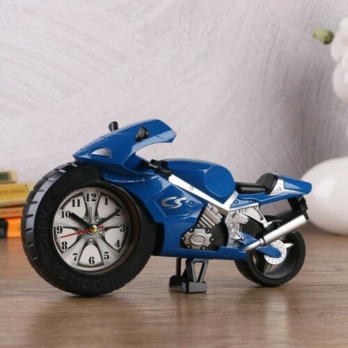 Будильник Байк часы на колесе d-7 см 14 х 23 см микс 847₽