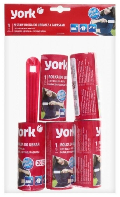 York набор ролик для одежды и 4 запасных блока, 20 листов ассорти - фотография № 6