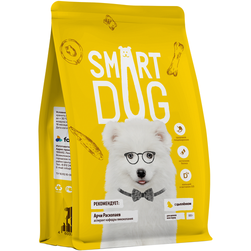 Сухой корм для щенков Smart Dog с цыпленком 1 уп. х 1 шт. х 800 г