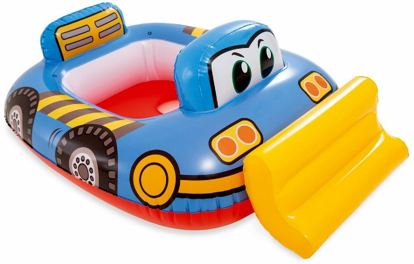 Круг надувной INTEX Kiddie Floats Бульдозер, для малышей с трусами, 1-2 года int59586NP/бульдозер