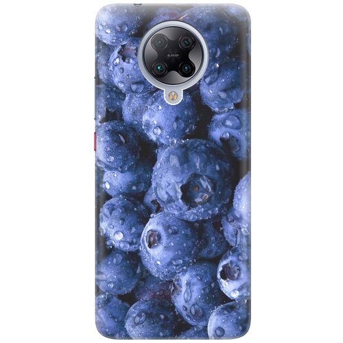 фото Re:pa чехол - накладка artcolor для xiaomi redmi k30 pro / poco f2 pro с принтом "черника"