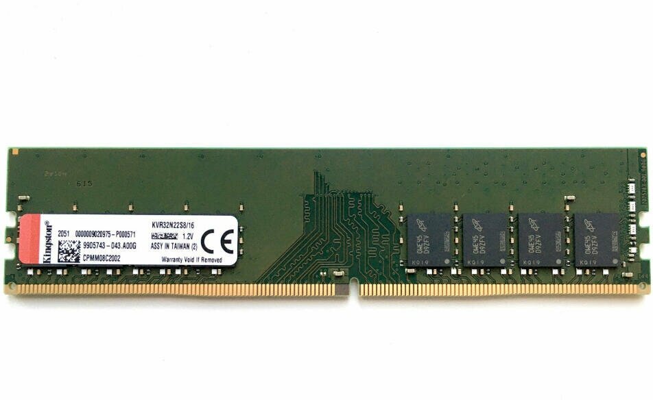 Оперативная память Kingston 16 ГБ DDR4 3200 МГц DIMM CL22 KVR32N22S8/16 - фотография № 18