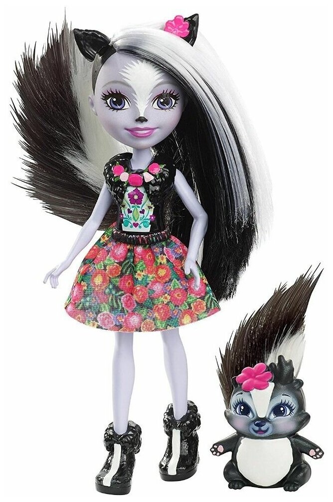 Mattel Enchantimals DYC75 Кукла Седж Скунси, 15 см