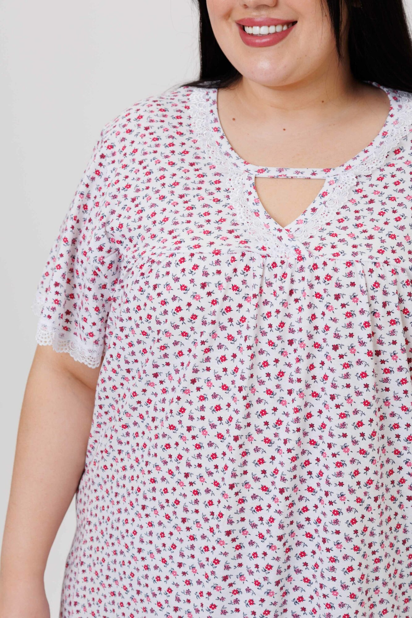 Ночная сорочка Modellini 1757/1 розовая, размер 74 - фотография № 4
