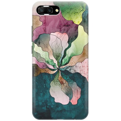 фото Gosso ультратонкий силиконовый чехол-накладка для honor 10 с принтом "прекрасные цвета"