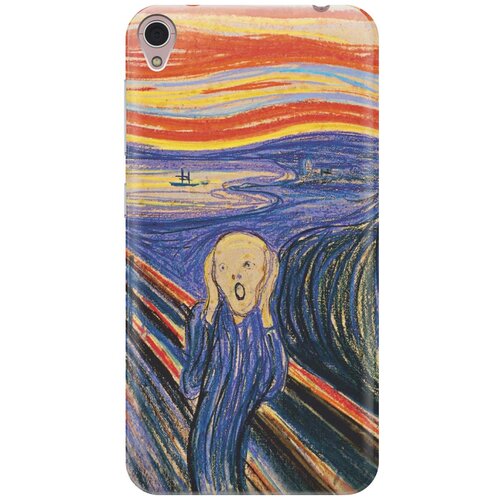 фото Cиликоновый чехол на asus zenfone live (zb501kl) / асус зенфон лайв (зб501кл) с принтом "крик" gosso