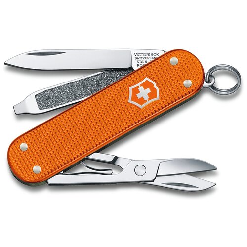 Мультитул брелок VICTORINOX Classic Alox Limited Edition 2021 оранжевый