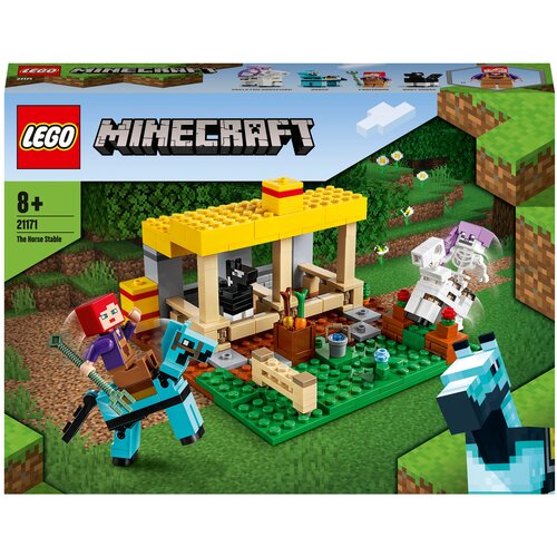 конструктор lego minecraft 21240 болотное приключение Конструктор LEGO Minecraft 21171 Конюшня, 241 дет.