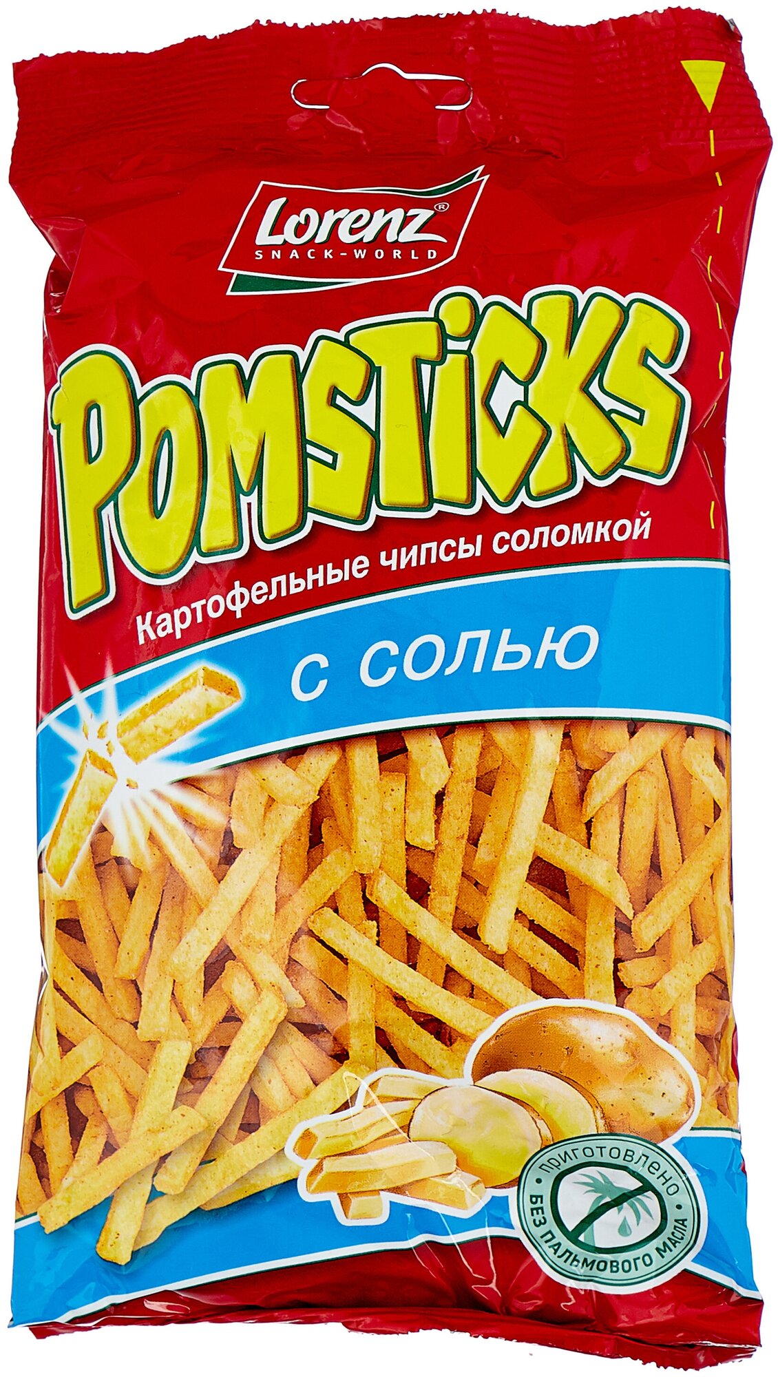 Чипсы Lorenz Pomsticks картофельные соломкой с соль, 100 г - фото №3