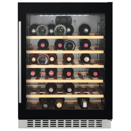 Встраиваемый винный шкаф AEG SWB 66001 DG, черный