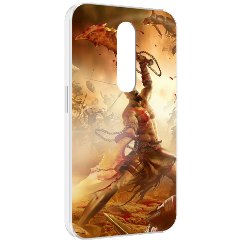 Чехол MyPads God Of War III для Motorola Moto X Force (XT1585 / XT1581) задняя-панель-накладка-бампер чехол mypads дед мороз и world of tanks для motorola moto x force xt1585 xt1581 задняя панель накладка бампер