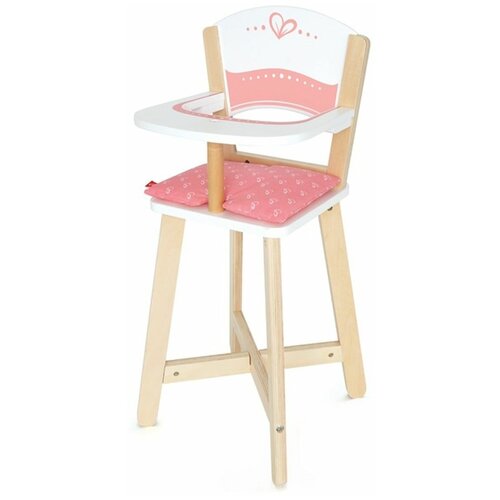 Hape Стул для кормления (E3600) белый/бежевый/розовый ролевые игры paremo кукольный стульчик для кормления мини