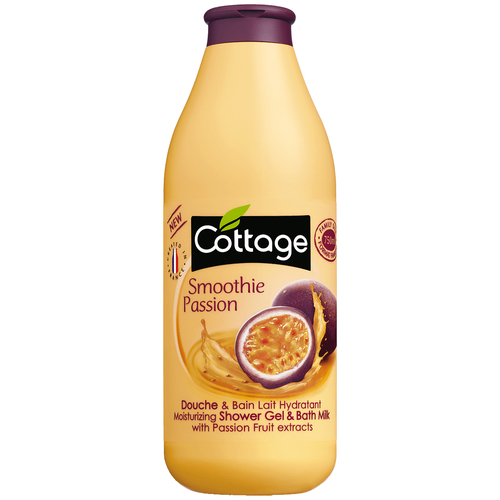 Гель для душа Cottage Smoothie passion, 750 мл увлажняющий гель для душа и пена для ванны 2 в 1 cottage smoothie passion 750 мл