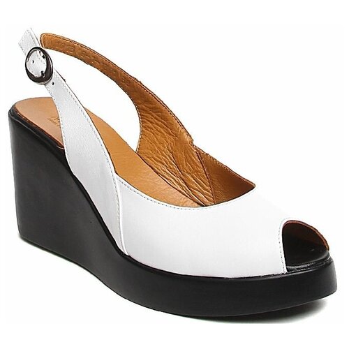 фото Босоножки женские летние milana 191348-1-1301 белый размер 39