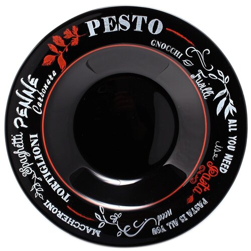 фото Luminarc тарелка для пасты friend's time saloon 28.5 см черный