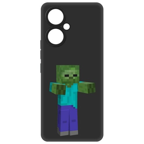 Чехол-накладка Krutoff Soft Case Minecraft-Гигант для TECNO Camon 19 черный чехол накладка krutoff soft case minecraft гигант для tecno camon 18 черный