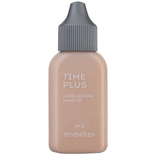 SEVENTEEN / Тональный крем длительного действия TIME PLUS LONGLASTING MAKE UP, тон №3 натуральный бежевый