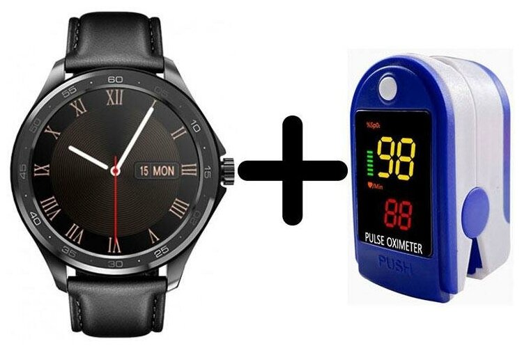 Умные часы BandRate Smart BRSF10BBLS-SET2 с пульсометром, мониторингом кислорода в крови, альтиметром