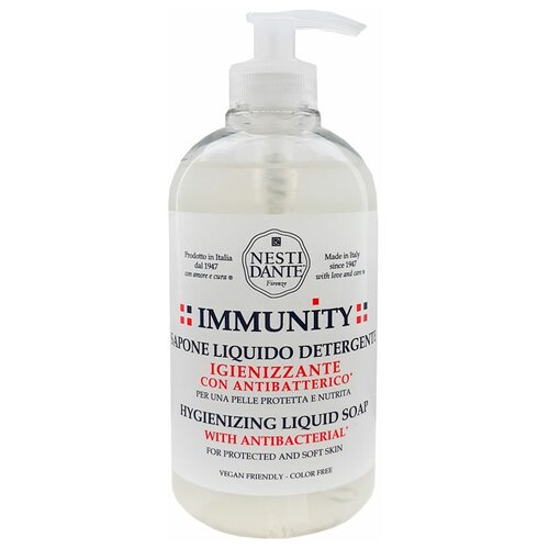 Nesti Dante Мыло жидкое Immunity Hygienizing Liquid Soap with Antibacterial, 500 мл мыло immunity hygienizing bar soap