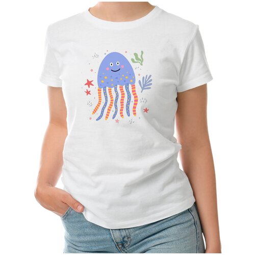 фото Футболка roly, размер s, белый