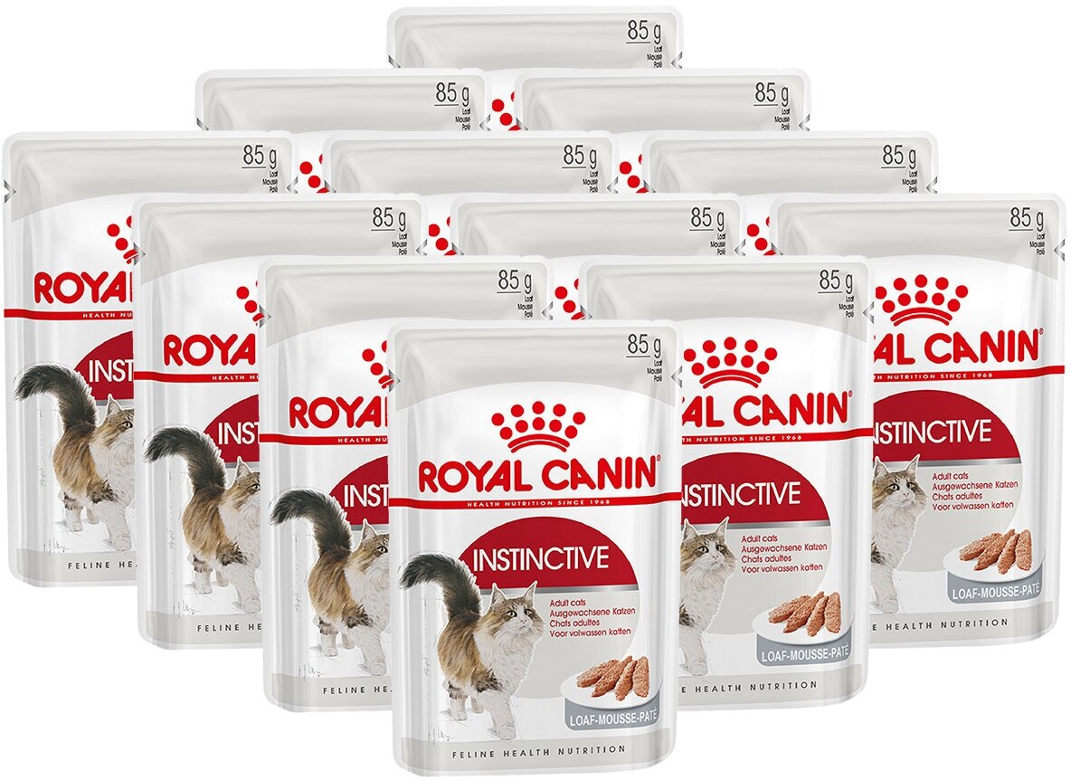 Влажный корм для кошек Royal Canin Instinctive, мясное ассорти 12 шт. х 85 г (паштет) - фотография № 4