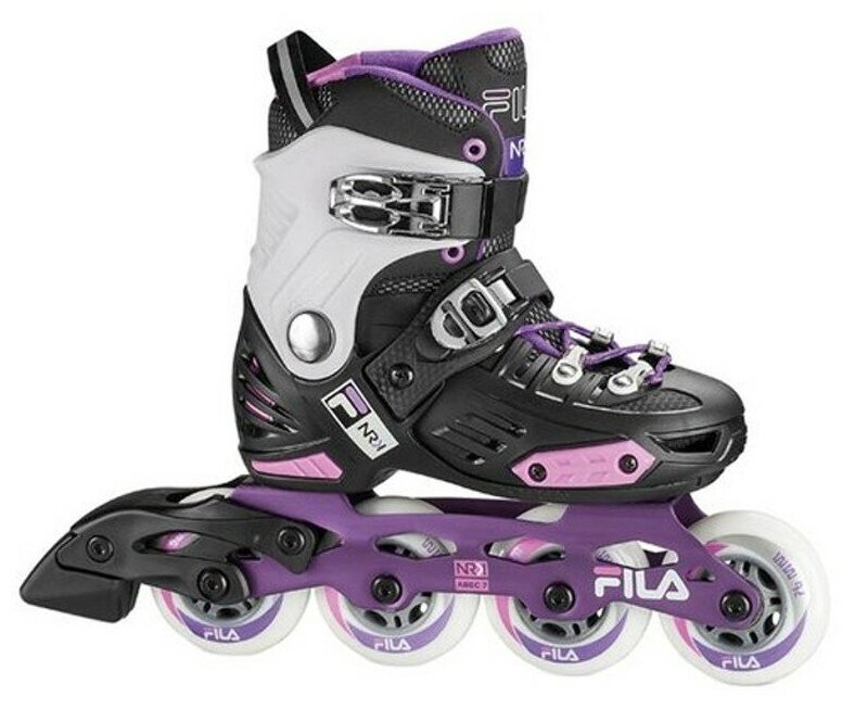 Ролики Fila NRK Junior black/violet/pink/F20 р. 32-35