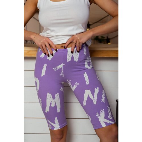 Шорты Натали, размер 44, фиолетовый брюки натали размер 44 фиолетовый