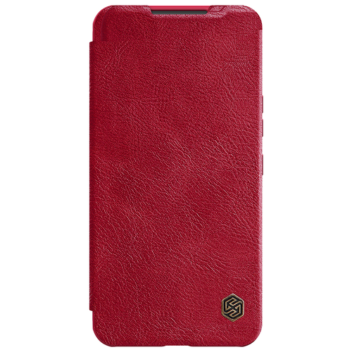 Кожаный чехол-книжка Nillkin Leather Qin Pro для Samsung Galaxy S22 Plus красный
