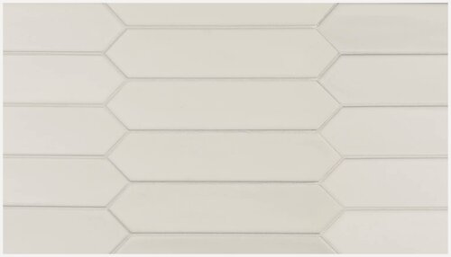 Изображение товара Плитка Equipe LANSE, керамическая, белая, матовая, фигурная, 5х25 см 44шт (цена за 1 уп-0.5м2)