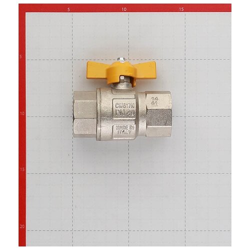 Кран шаровой газовый 1 ВР(г) х 1 ВР(г) бабочка