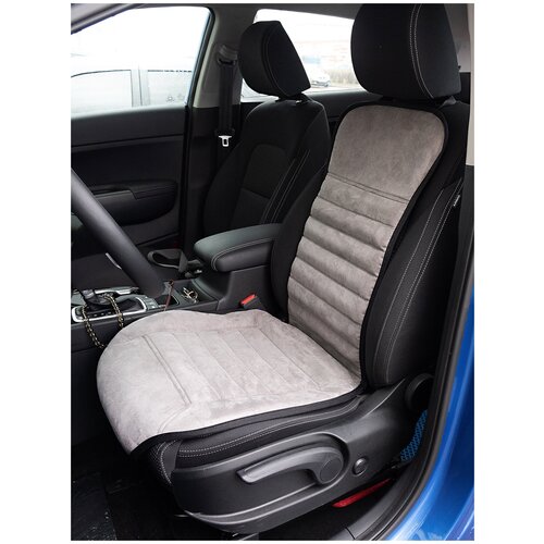 фото Накидка на сиденье автомобиля из алькантары, avtotink, 33002 цвет: серый