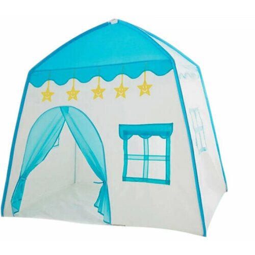 Палатка для детей, игровой детский домик Голубой шатер, 130*130*100 см детская игровая палатка шатер домик детский игровой игровой домик шатер на природу на дачу 140х140х135 см зеленый