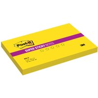 Стикеры POST-IT Supersticky, 76x127 мм, желтый неон, 90 л.