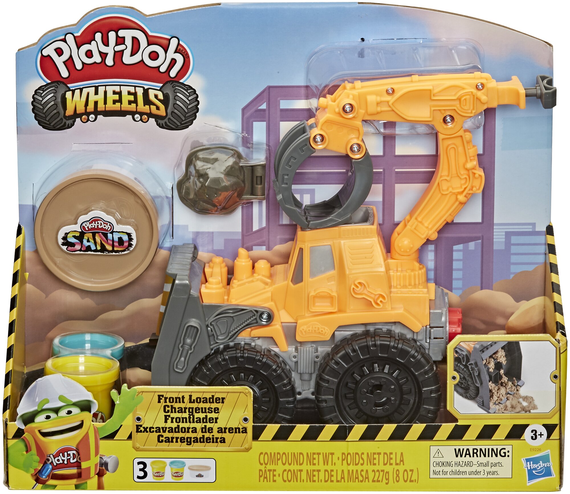 Масса для лепки Play-Doh Wheels Погрузчик (E92265L0) 3 цв.