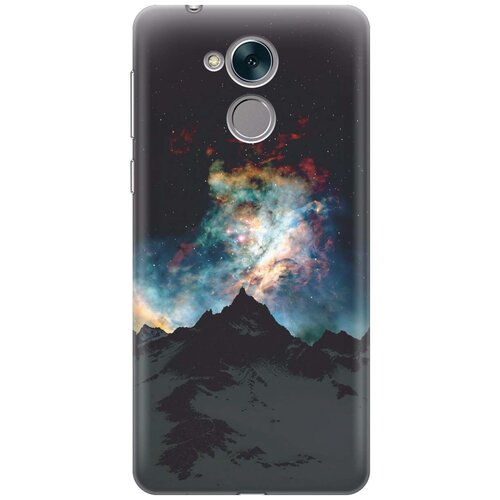 фото Cиликоновый чехол на honor 6с / хонор 6с с принтом "горы и звезды" gosso