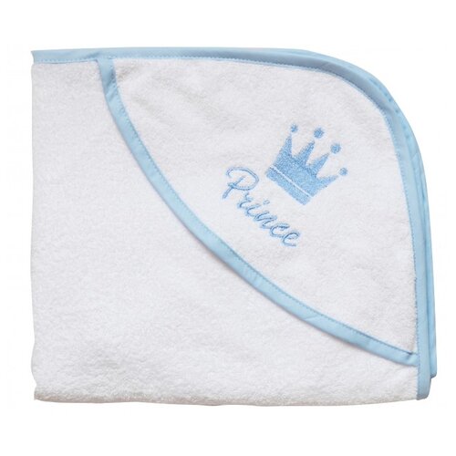 фото Forest kids полотенце little prince 72х100 см белый/голубой