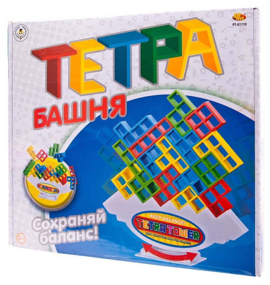 Настольная игра ABtoys Академия Игр "Тетра Башня" PT-01119