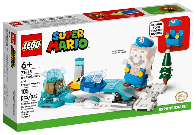 Конструктор LEGO Super Mario 71415 Костюм ледяного Марио и набор для расширения замороженного мира, 105 дет.