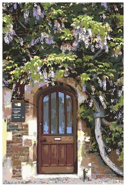 Картина по номерам "Дверь" 40x60 см