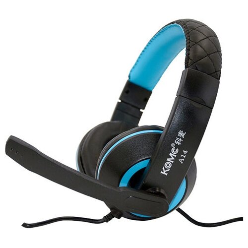 Наушники проводные KOMC A14 GAME головные черно-синий 149500₽