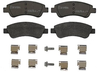 Дисковые тормозные колодки передние brembo P61066 для Citroen, DS Automobiles, Opel, Peugeot (4 шт.)