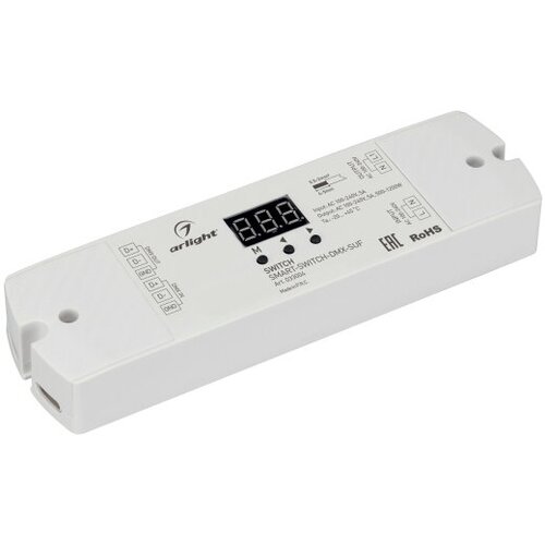 Arlight Выключатель SMART-SWITCH-DMX-SUF (230V, 5A) (ARL, IP20 Пластик, 3 года)